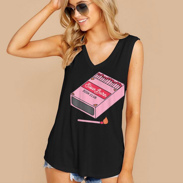 Slow Burn Book Club Women's V-Neck Tank Top Slow Burn Book Club Women's V-Neck Tank Top