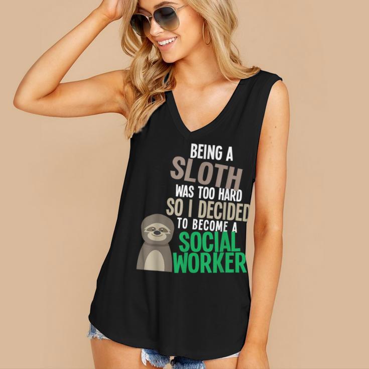 Social Work Student Masters Degree Graduation Women's V-Neck Tank Top