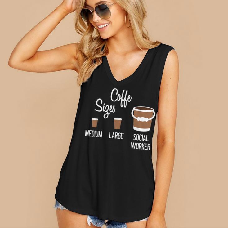 Social Work s Coffee Graduation Social Worker Women's V-Neck Tank Top