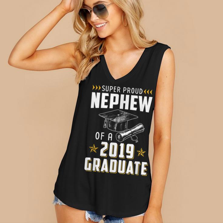 Super Proud Nephew Of A 2019 Graduate Shirt Graduation Women's V-Neck Tank Top