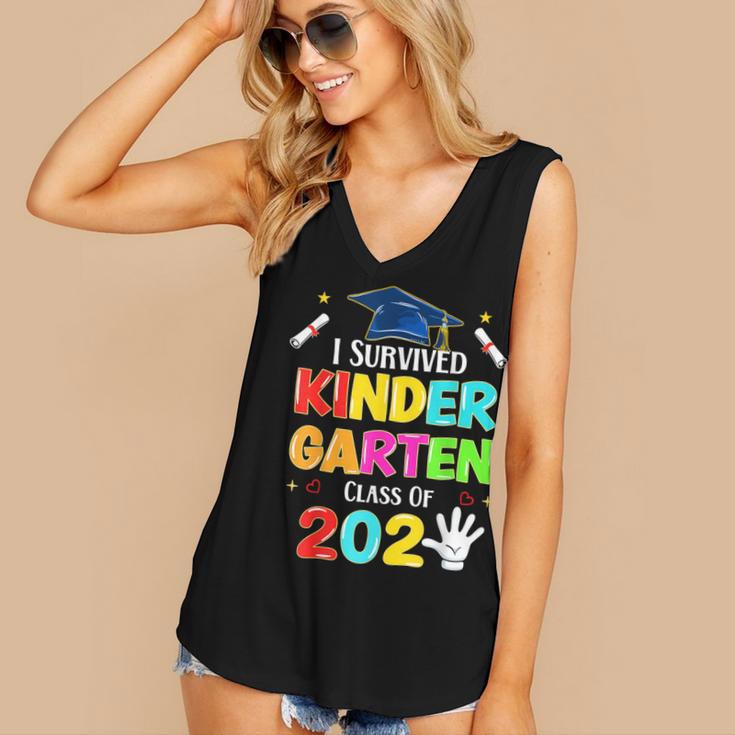 I Survived Kindergarten Graduation 2025 Graduate Boys Girls Women's V-Neck Tank Top
