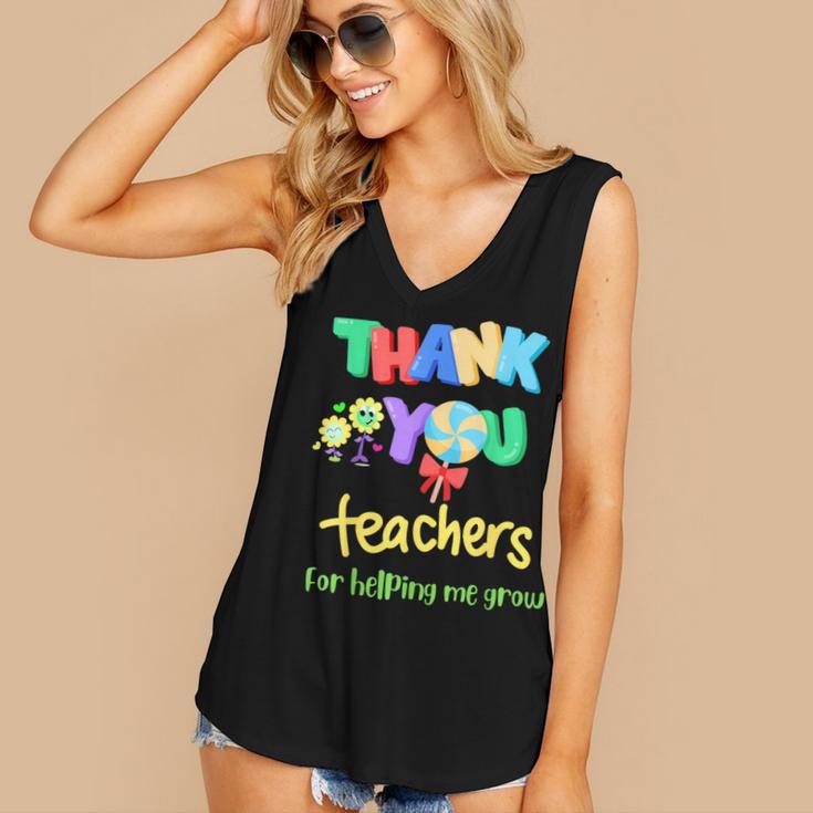 Thank You Teacher Appreciation Graduation Men Women Kids Women's V-Neck Tank Top