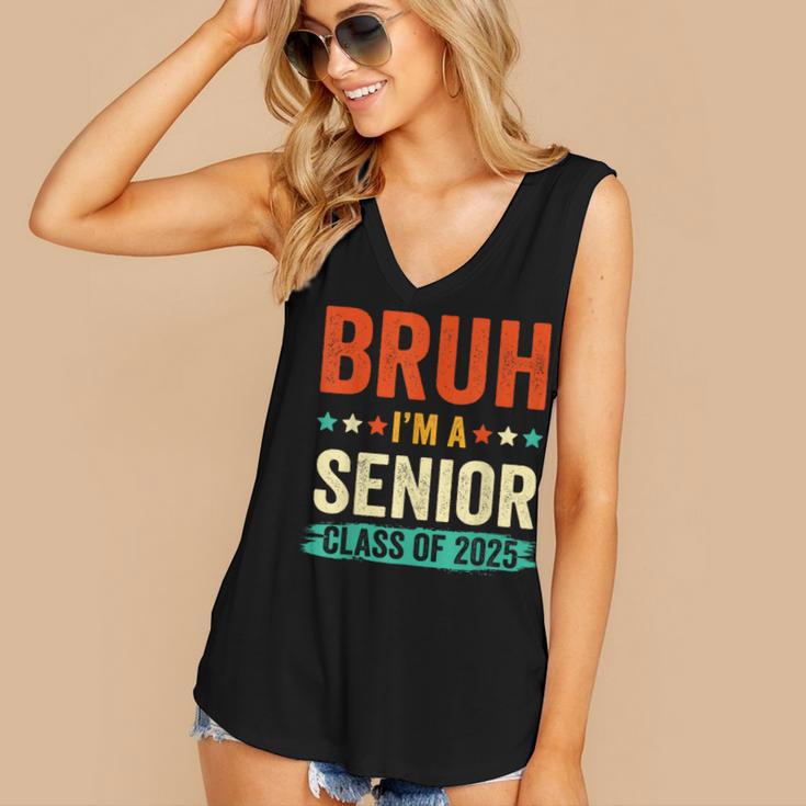 Vintage Bruh I'm A Senior Class Of 2025 Graduation Women Men Women's V-Neck Tank Top