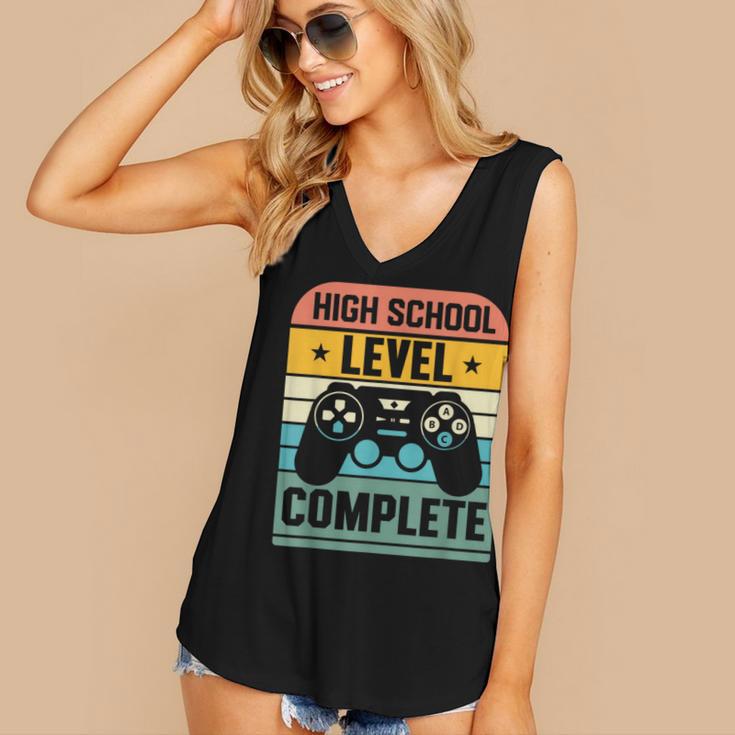Vintage Class Of 2024 High School Graduation Student Women's V-Neck Tank Top