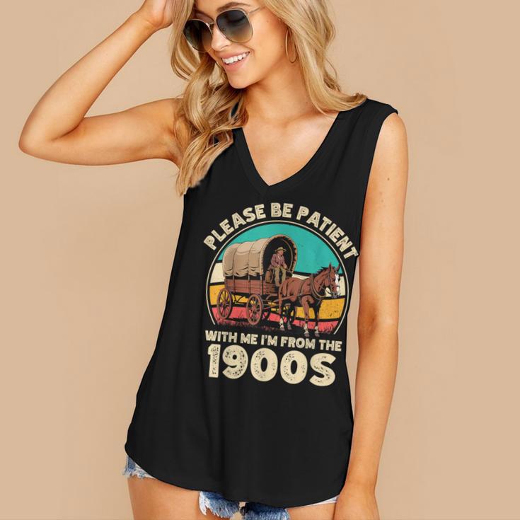 Vintage Please Be Patient I'm From The 1900s Men Women Women's V-Neck Tank Top