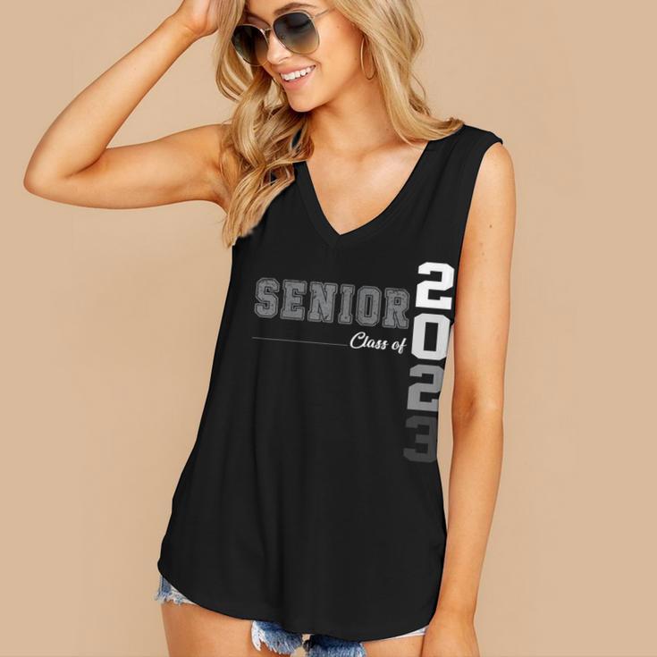 Vintage Senior Class Of 2023 Senior Graduation 2023 Women's V-Neck Tank Top