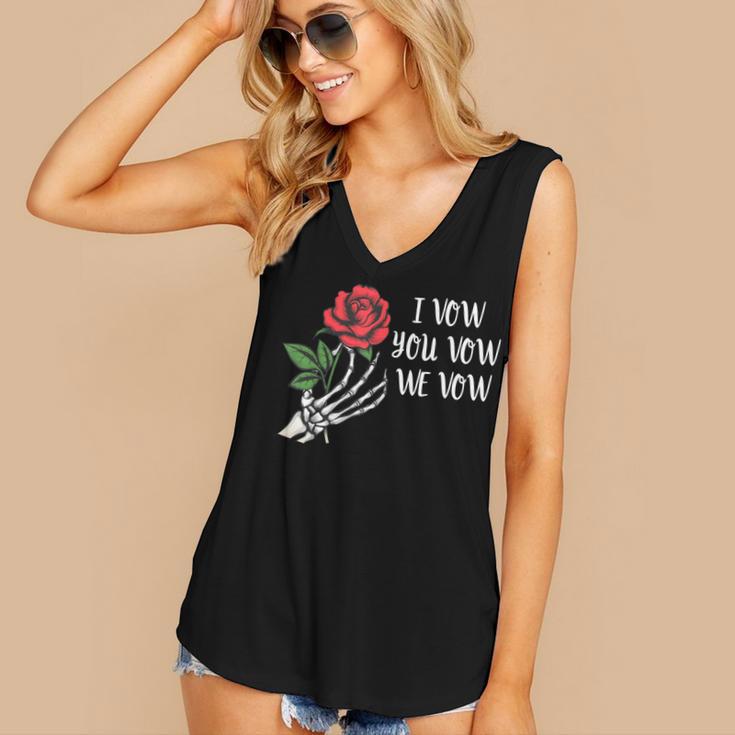 I Vow You Vow We Vow ShirtSmutty Fantasy Dark Romance Book Women's V-Neck Tank Top