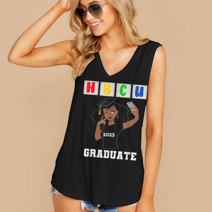 Women HBCU Grad 2025 College Graduation Apparel Women's V-Neck Tank Top