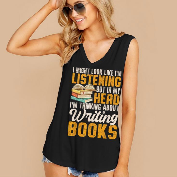 Writer Book Published Author Writers Men Women Women's V-Neck Tank Top