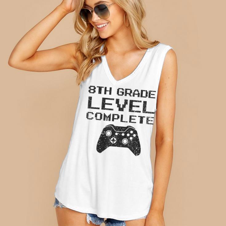 8th Grade Level CompleteShirt Graduation Women's V-Neck Tank Top