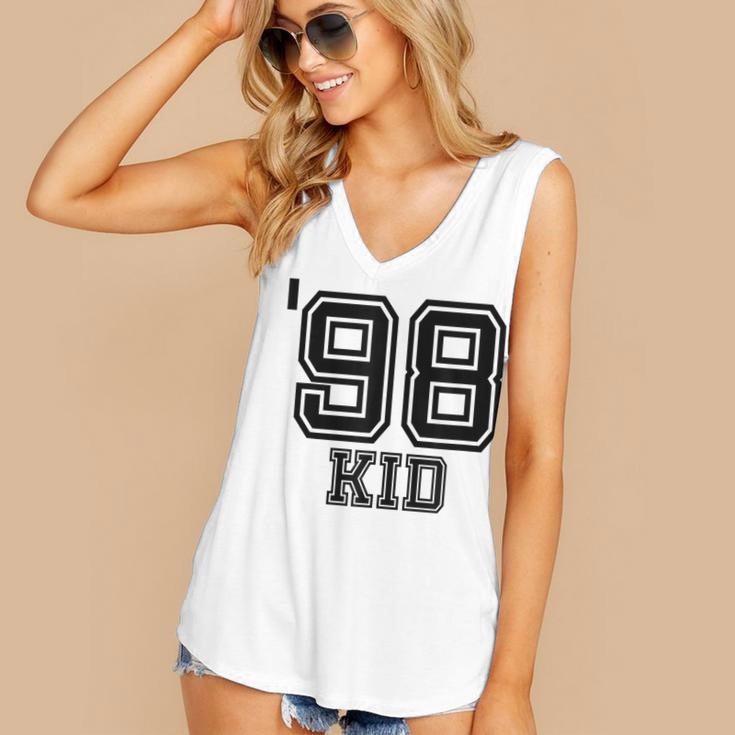 '98 Kid Perfect Vintage Retro Nostalgia Gear For Year 1998 Women's V-Neck Tank Top