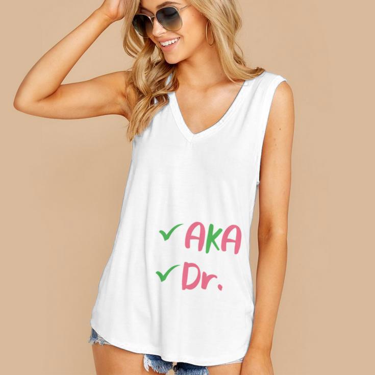 AKA Doctor Medical Worker Appreciation Graduation Women's V-Neck Tank Top