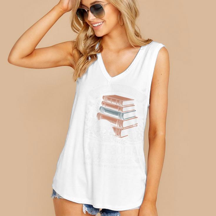 Anti-Social Book Club Reader Books & Coffee Dark Academia Premium Tri-Blend Women's V-Neck Tank Top Anti-Social Book Club Reader Books & Coffee Dark Academia Premium Tri-Blend Women's V-Neck Tank Top