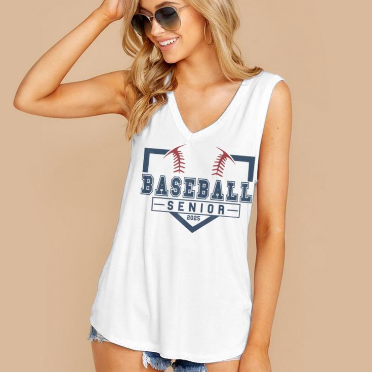 Baseball Senior Night Baseball Senior 2025 Graduation 50 Women's V-Neck Tank Top