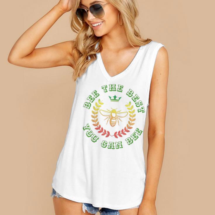 Bee The Best You Can Graduation Smart Kid Child Teen T-Shirt Women's V-Neck Tank Top
