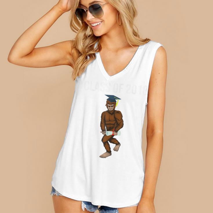 Bigfoot Graduation Shirt Class Of 2018 College Boys Women's V-Neck Tank Top