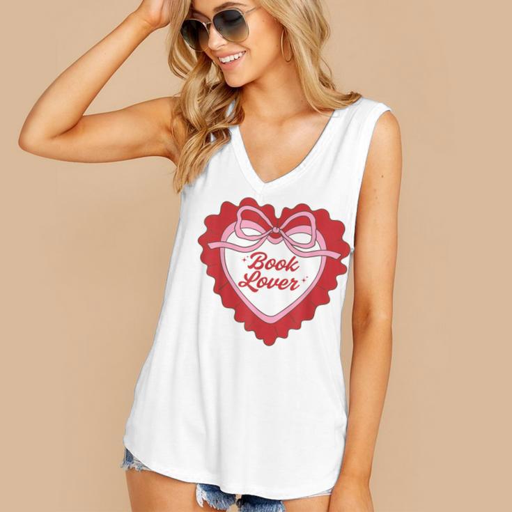 Book Lover Women's V-Neck Tank Top