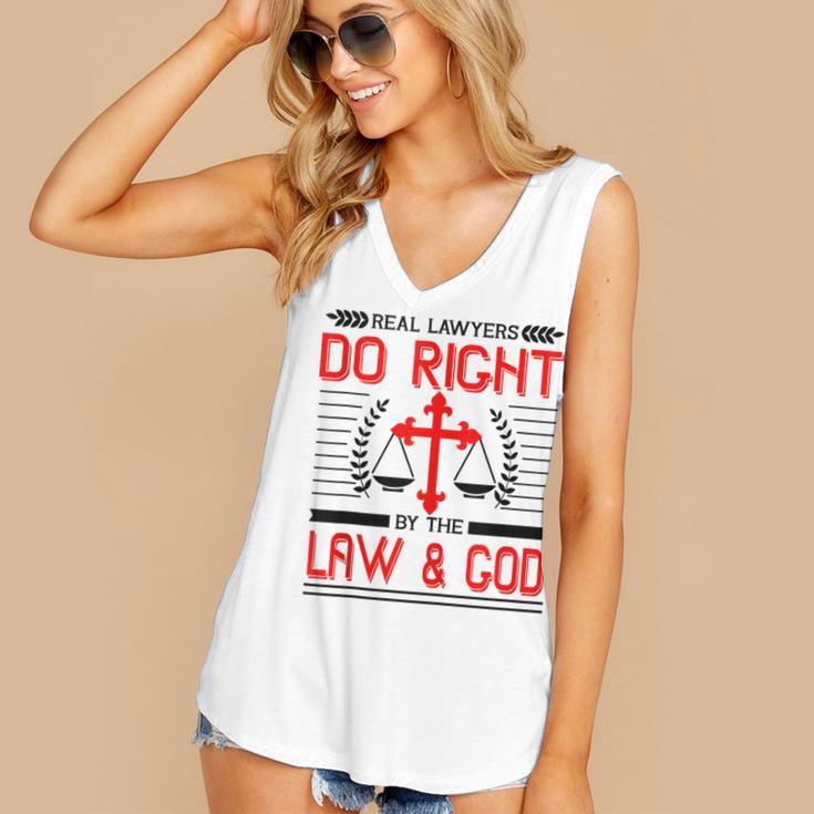 Christian Lawyer Attorney Law Student Graduation Exam Women's V-Neck Tank Top