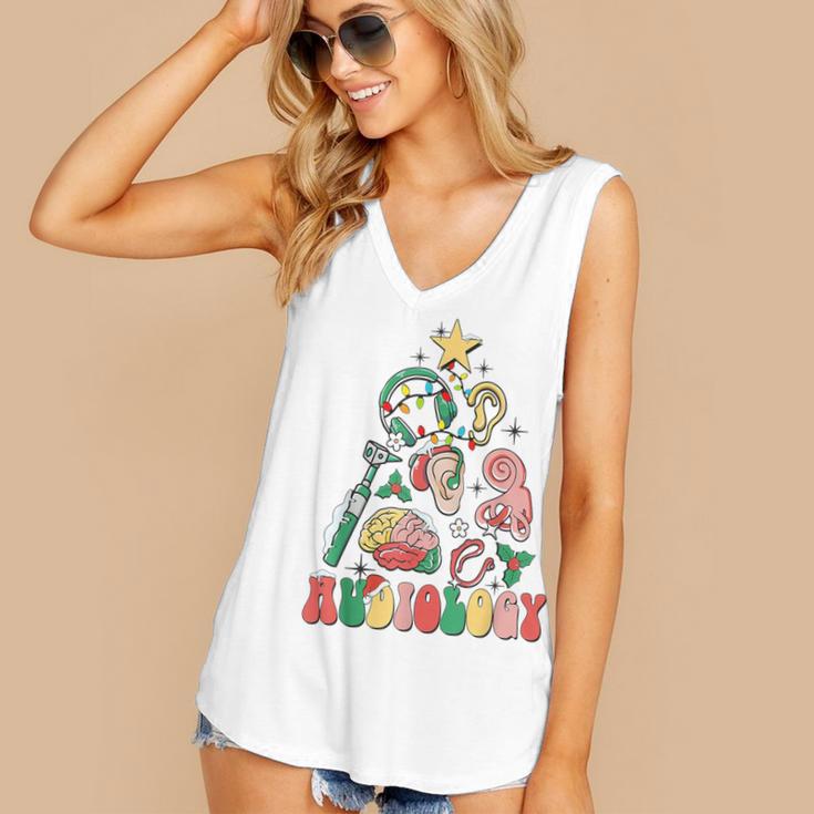 Christmas Audiology Tree Audiology Student Graduation Women's V-Neck Tank Top