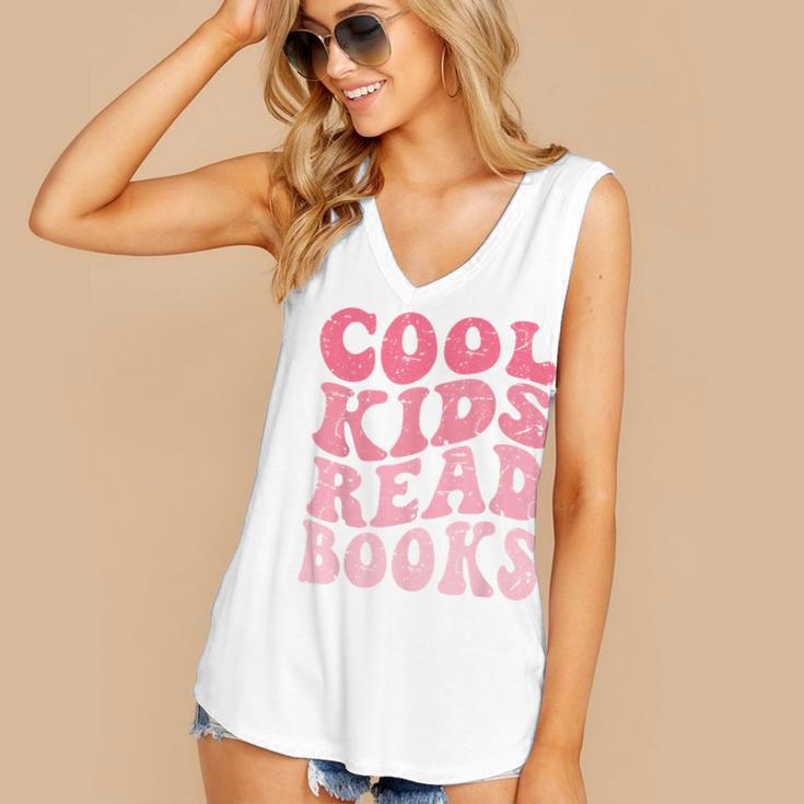 Cool Kids Read Books Library Book Reader Book Nerd Women's V-Neck Tank Top Cool Kids Read Books Library Book Reader Book Nerd Women's V-Neck Tank Top
