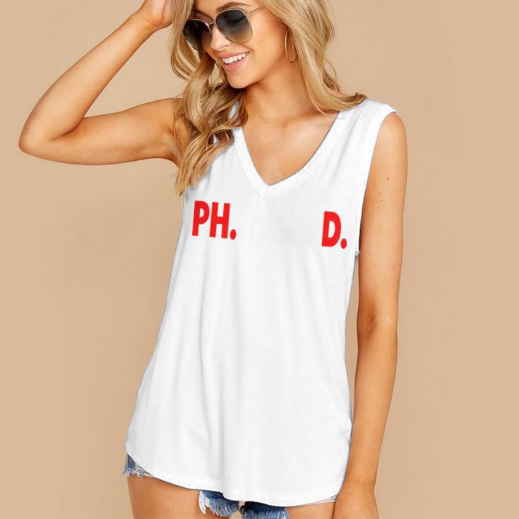 Doctorate PhinisheD PhD Graduation Premium Women's V-Neck Tank Top