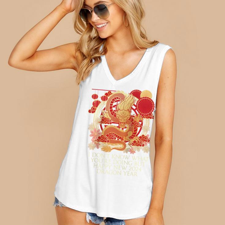 I Dont Know What Youre Doing Chinese New Year Introvert Raglan Baseball Tee Women's V-Neck Tank Top I Dont Know What Youre Doing Chinese New Year Introvert Raglan Baseball Tee Women's V-Neck Tank Top
