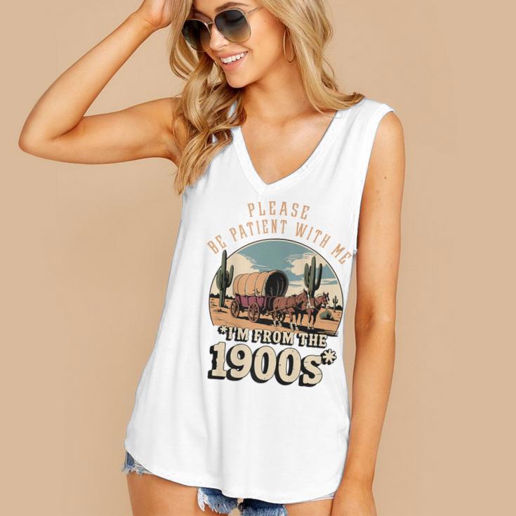 Father’s Day Please Be Patient With Me I'm From The 1900s Premium Women's V-Neck Tank Top Father’s Day Please Be Patient With Me I'm From The 1900s Premium Women's V-Neck Tank Top