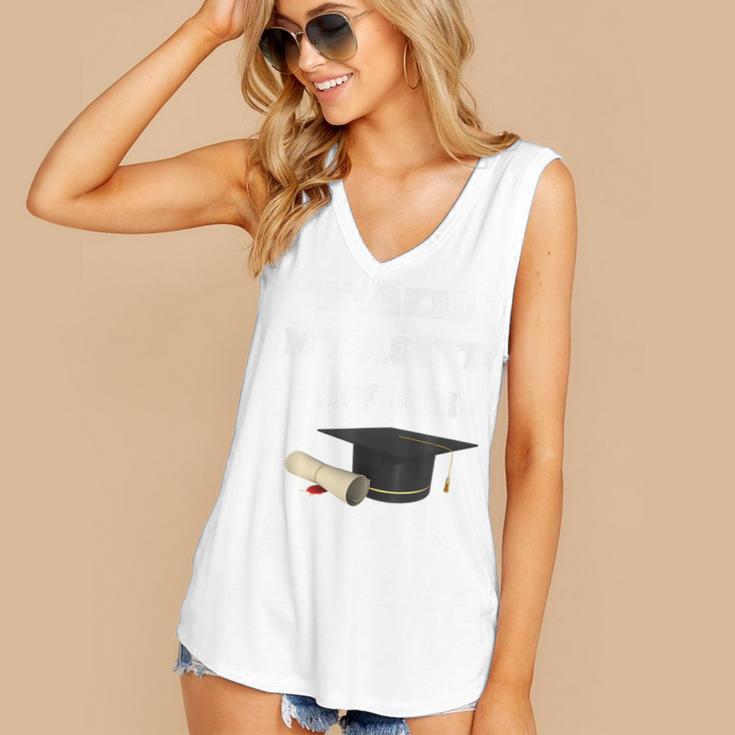 Finance Accounting Graduation Shirt Worked My Assets Off Women's V-Neck Tank Top