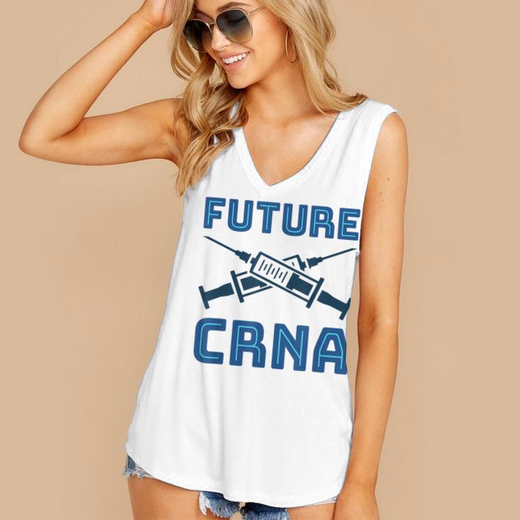 Future CRNA Nurse Anesthetist Student Nursing RN Graduation Women's V-Neck Tank Top