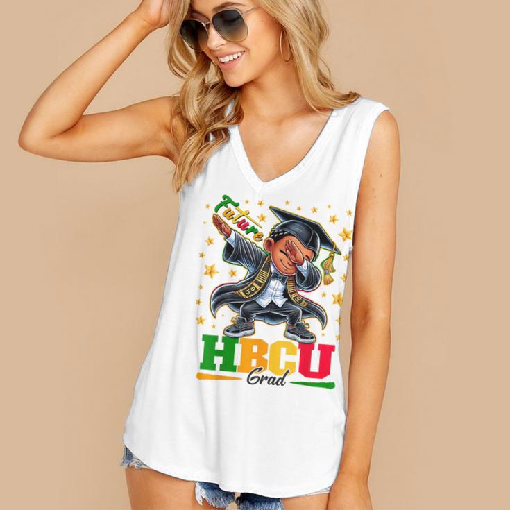 Future HBCU Grad Dabbing Kid Graduation For Boys Kids Women's V-Neck Tank Top