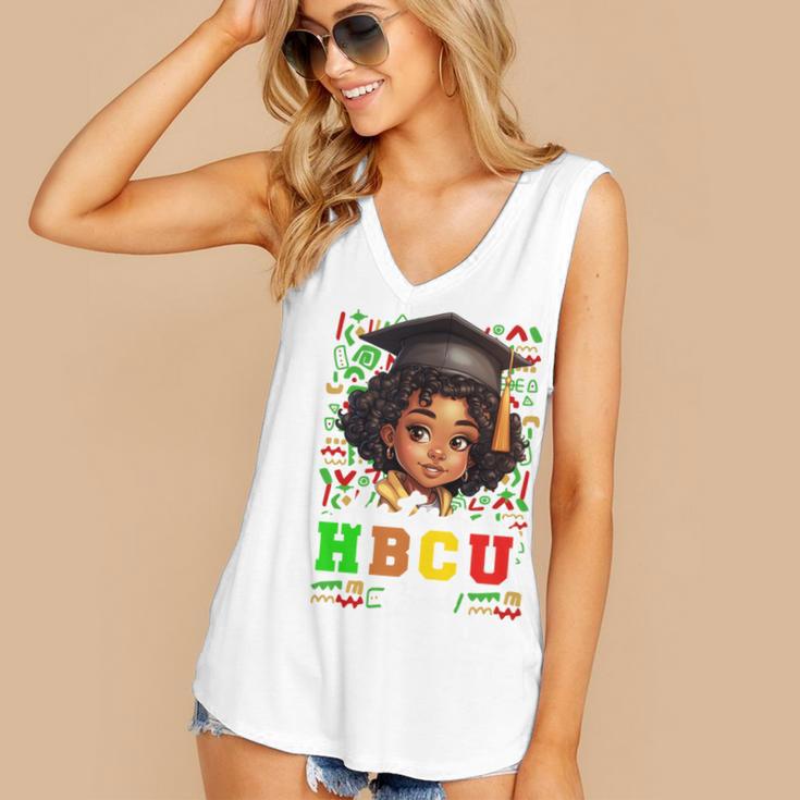 Future HBCU Grad Girl Kids Graduation HBCU College Women's V-Neck Tank Top