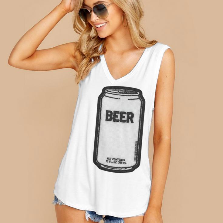 Generic Beer 1980s 80s Nostalgia Premium Tri-Blend Women's V-Neck Tank Top