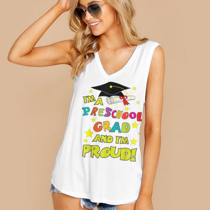 Graduation Class 2018 Cap Gown Shirt Preschool Grad Proud Women's V-Neck Tank Top