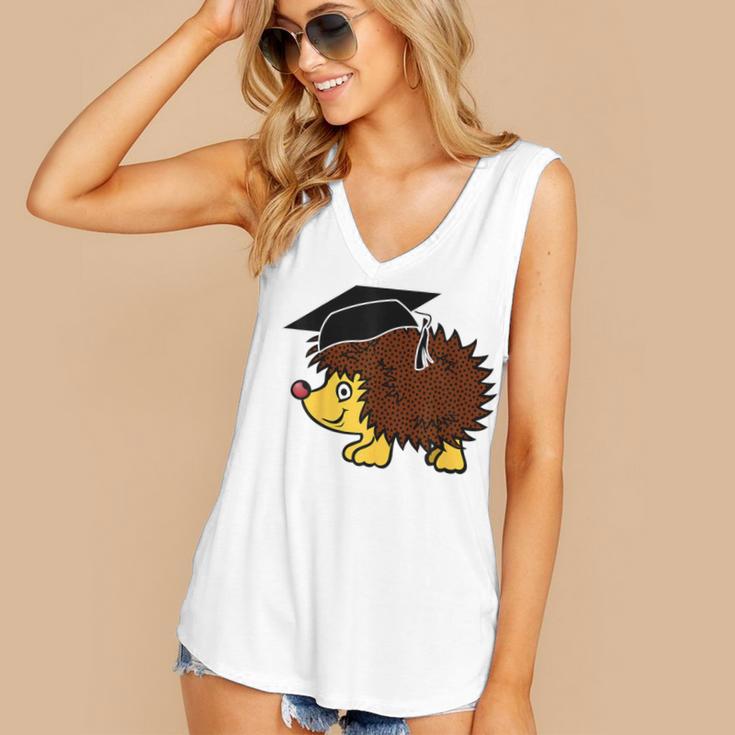 Graduation Hedgehog 2017 Graduate Graduation T-Shirt Women's V-Neck Tank Top