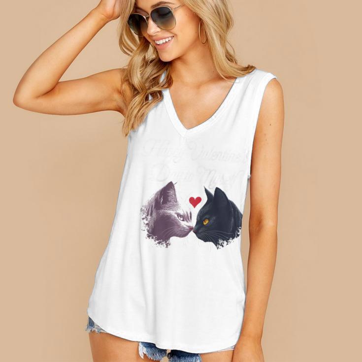 Happy Valentines Day Self Introvert Humor Antisocial Raglan Baseball Tee Women's V-Neck Tank Top Happy Valentines Day Self Introvert Humor Antisocial Raglan Baseball Tee Women's V-Neck Tank Top