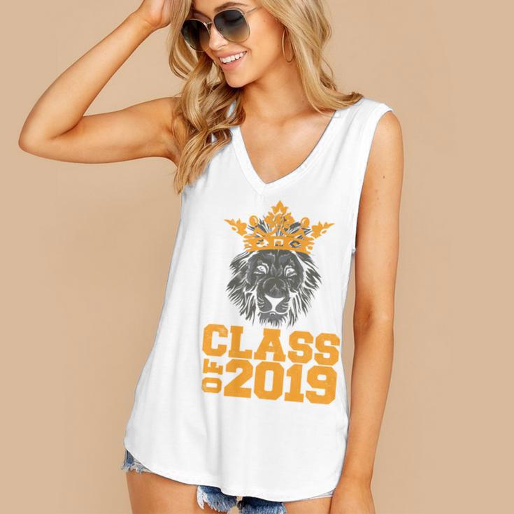 High School King Graduation Shirt Class Of 2019 Seniors Women's V-Neck Tank Top