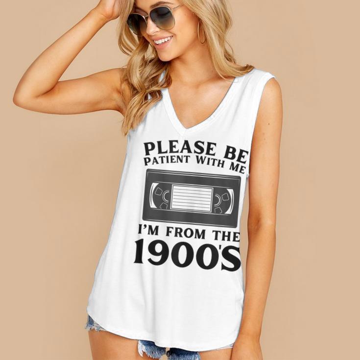 Over The Hill Please Be Patient I'm From The 1900s VHS Women's V-Neck Tank Top