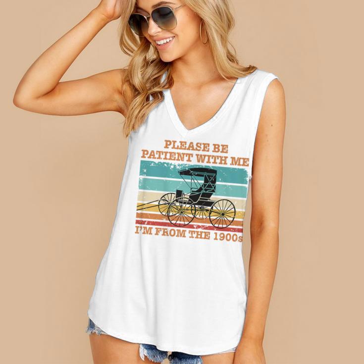 I'm From The 1900s Vintage Retirement Premium Women's V-Neck Tank Top