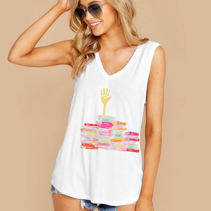 I'm Ok Books Boooks Lover Premium Tri-Blend Women's V-Neck Tank Top I'm Ok Books Boooks Lover Premium Tri-Blend Women's V-Neck Tank Top