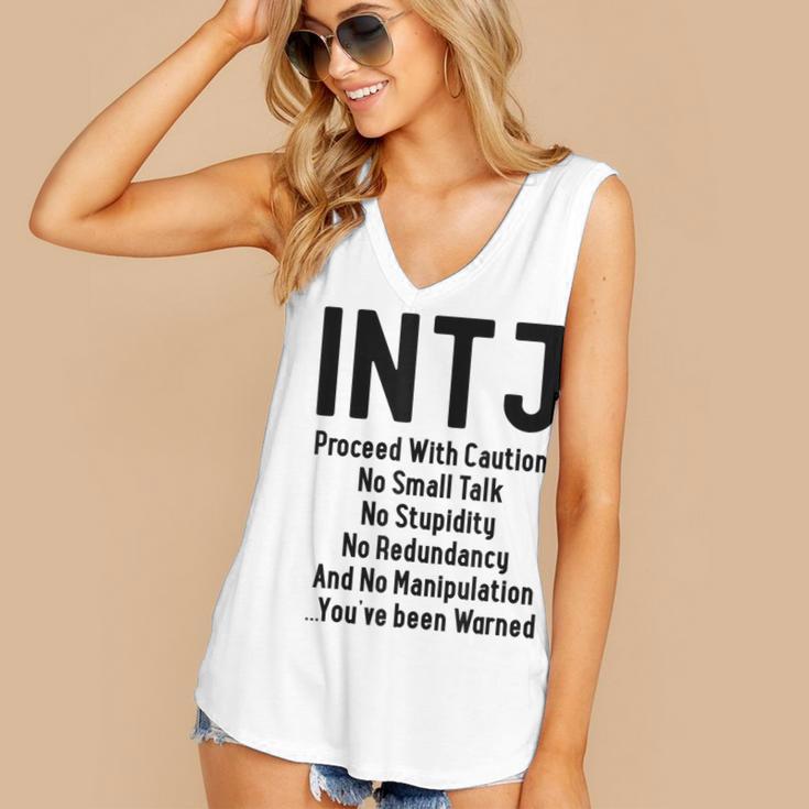 INTJ Rules Architect Personality Type Introvert Women's V-Neck Tank Top INTJ Rules Architect Personality Type Introvert Women's V-Neck Tank Top