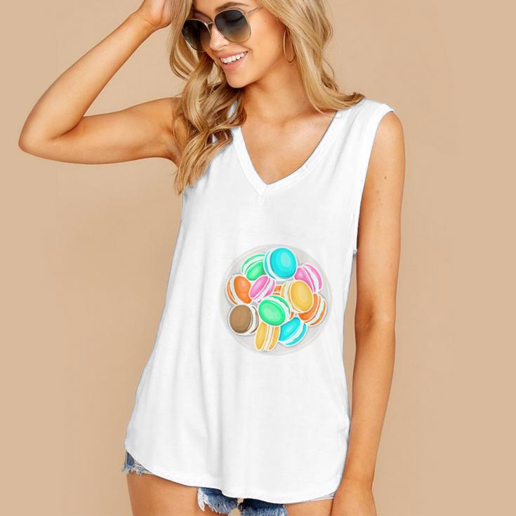 Introvert Baking Dessert Foodie For Baker Pastry Chef Women's V-Neck Tank Top