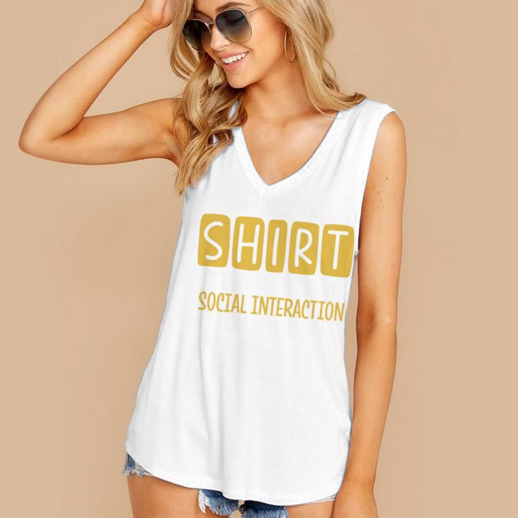 Introvert Quote Motivational For Men Women Kids Women's V-Neck Tank Top
