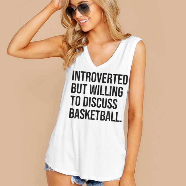 Introverted Basketball Player Basketball Introvert Women's V-Neck Tank Top Introverted Basketball Player Basketball Introvert Women's V-Neck Tank Top