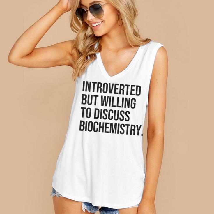 Introverted Biochemist Biochemistry Introvert Women's V-Neck Tank Top Introverted Biochemist Biochemistry Introvert Women's V-Neck Tank Top
