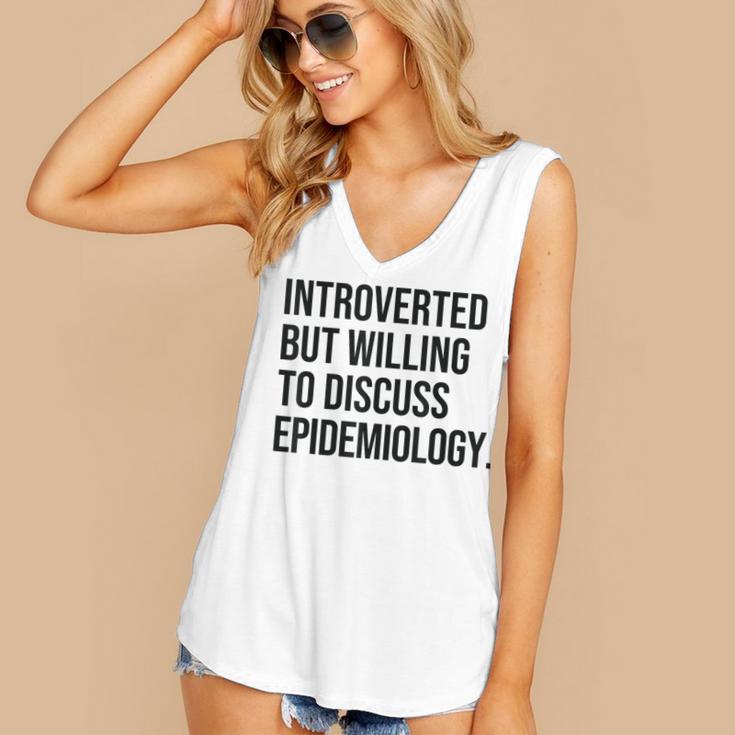 Introverted Epidemiologist Epidemiology Introvert Women's V-Neck Tank Top Introverted Epidemiologist Epidemiology Introvert Women's V-Neck Tank Top