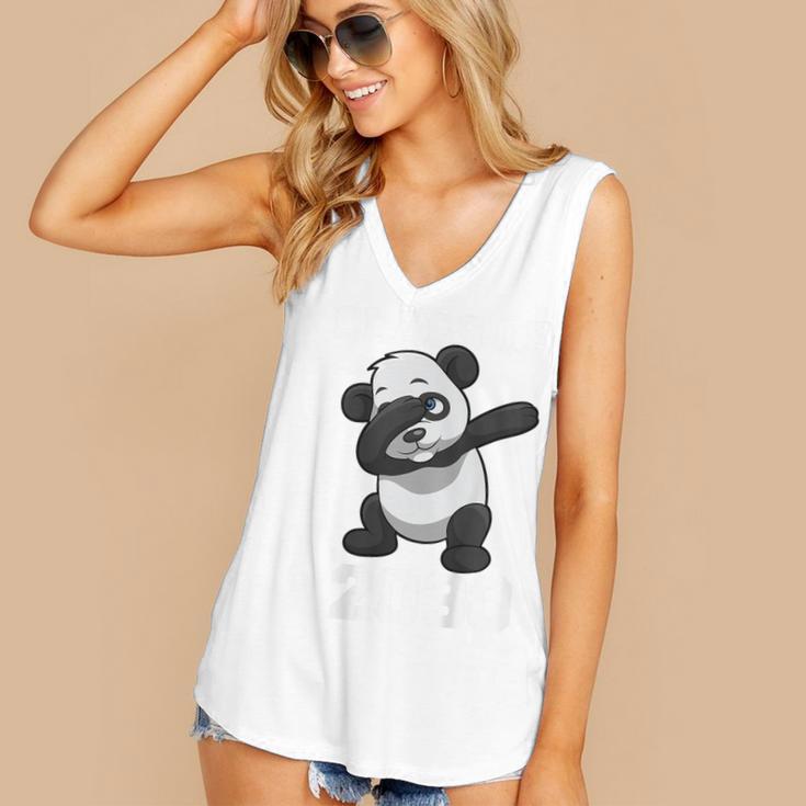 Kids Class Of 2030 Shirt Graduation Dabbing Panda Shirt Women's V-Neck Tank Top