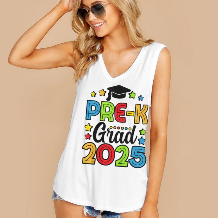 Kids Pre-K Grad 2025 Preschool Prek Graduation Women's V-Neck Tank Top