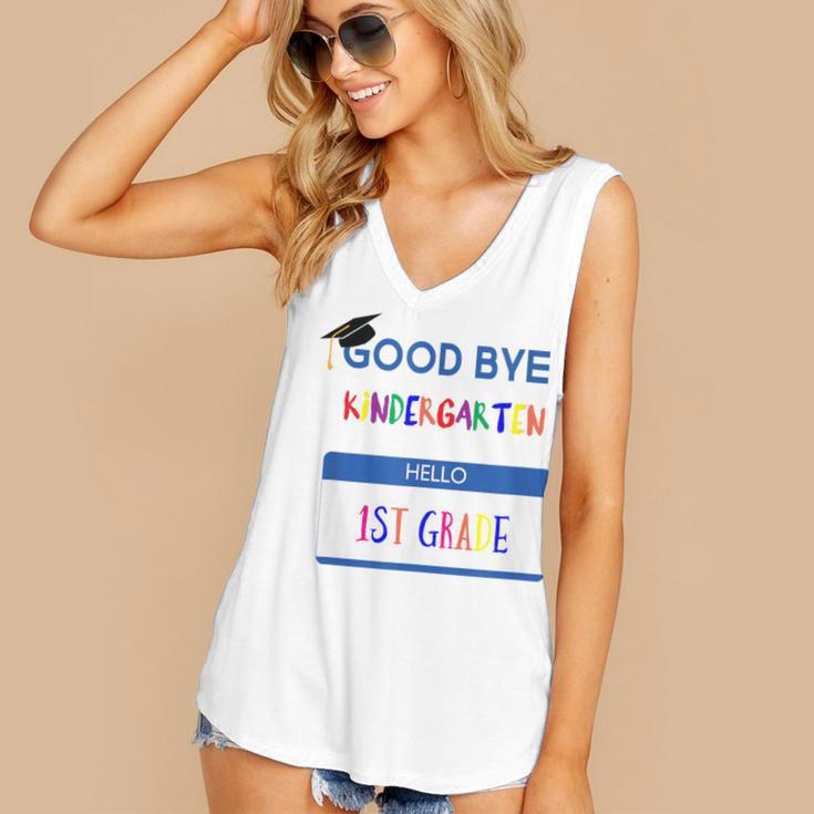 Kindergarten To 1st Grade GraduationShirt Women's V-Neck Tank Top