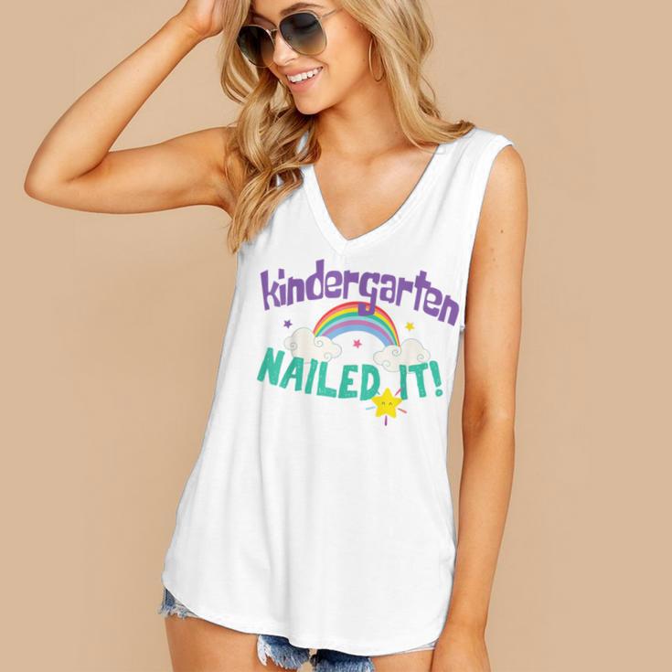 Kindergarten Graduation Nailed It Kids 2021 Women's V-Neck Tank Top