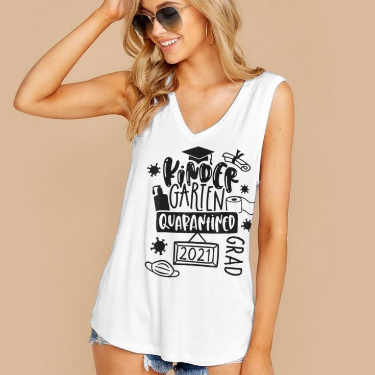 Kindergarten Graduation Quarantine Kindergarten Graduate Women's V-Neck Tank Top